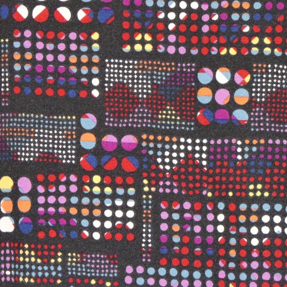 LulaRoe Women's Size S Black - Multicolored Polka Dot IRMA Short Sleeve Tunic - Picture 4 of 5